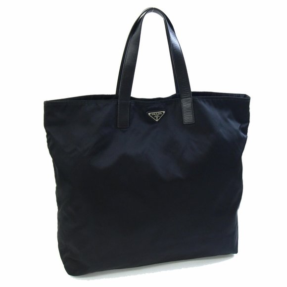 PRADA Black Leather Tote Bag - Picture 1 of 10